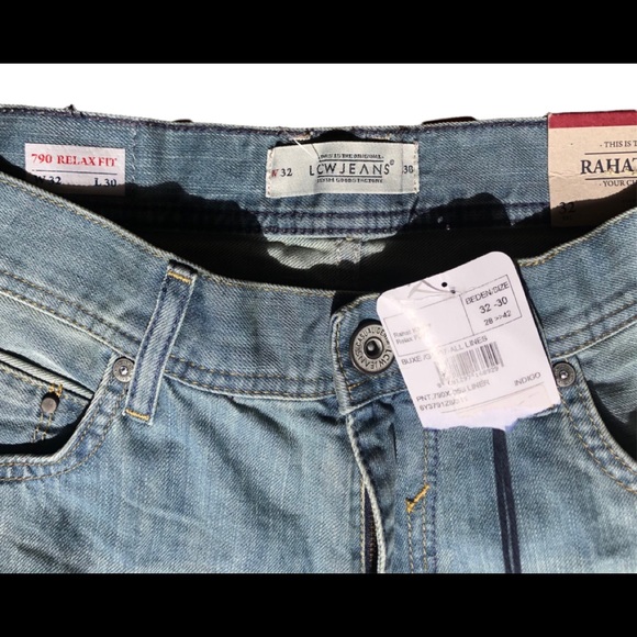 NWT LC WAIKIKI JEANS Mens Rodeo Blue Denim Crop Capri Relaxed Fit Sz 32 x 30 - Picture 4 of 6